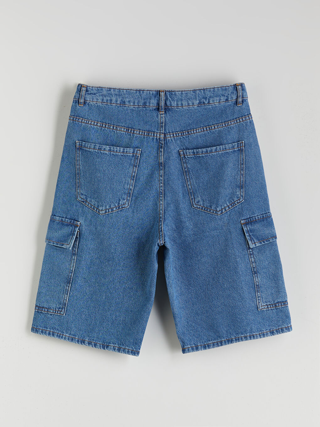 LCW Teen Genç Erkek Jean Kargo Şort -S5QU96Z4-507
