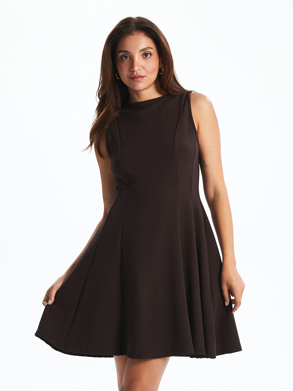 Woman BROWN Dress -S5QV10Z8-HMK