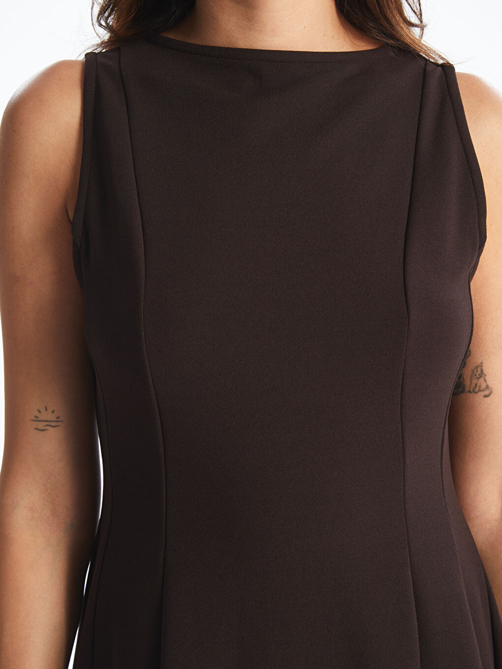 Woman BROWN Dress -S5QV10Z8-HMK
