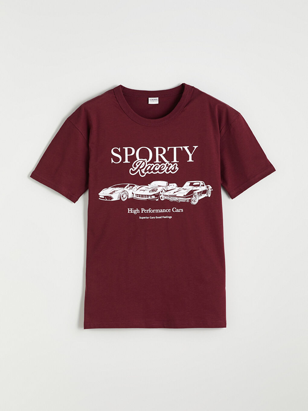 Bordo Bisiklet Yaka Erkek Çocuk Tişört ve Şort-1