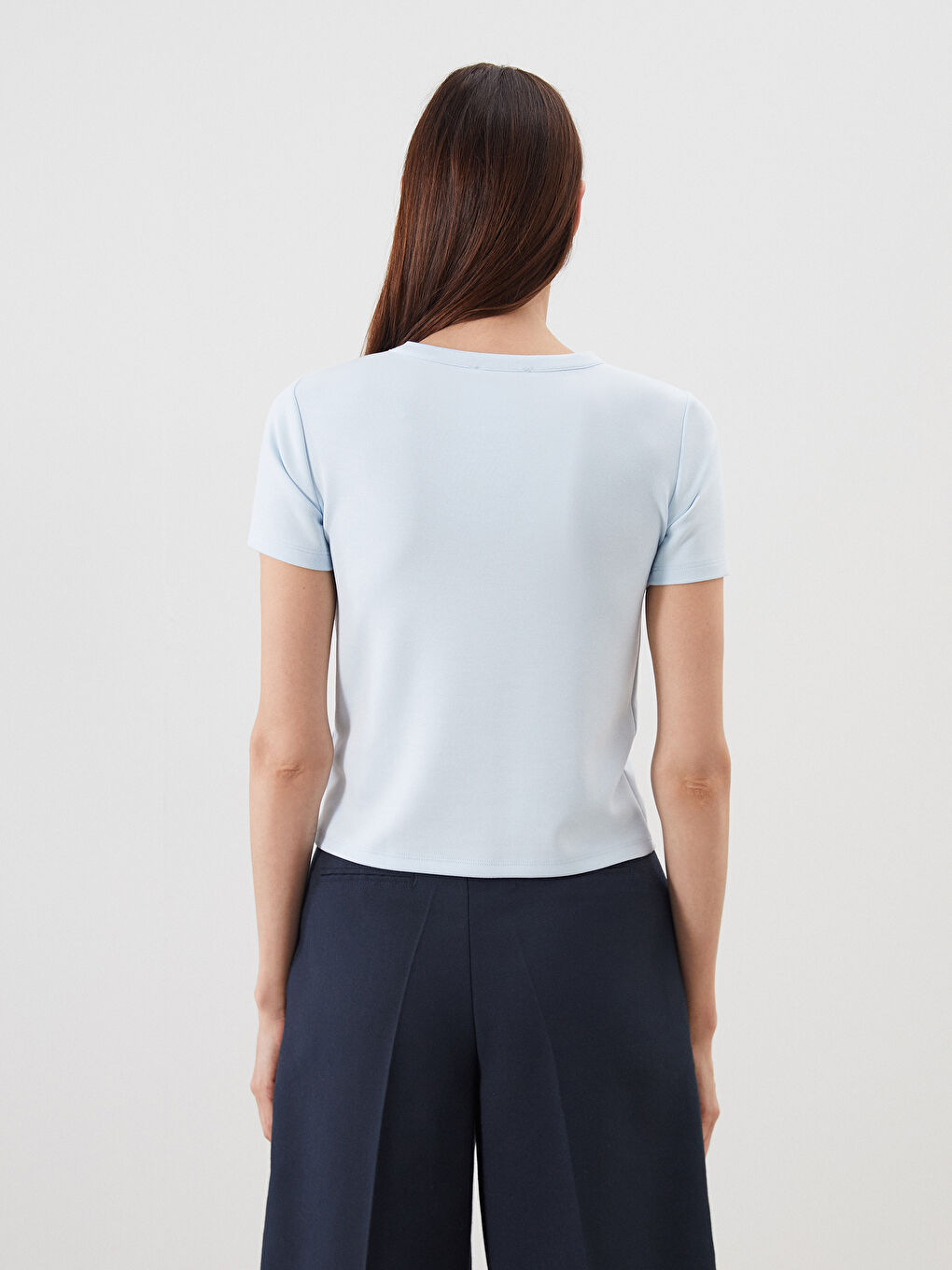 LCWAIKIKI Classic Crew Neck Women's T-Shirt -S5QV70Z8-QVV