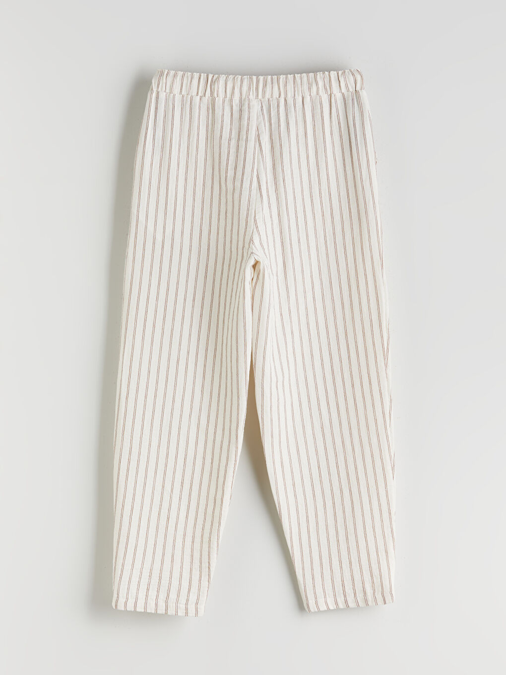 LCWAIKIKI Classic Elastic Waist Carrot Fit Striped Women's Trousers -S5QV71Z8-LEW