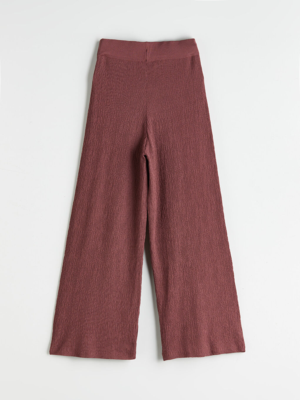 LCWAIKIKI Classic Elasticated Waist Textured Women's Knitwear Trousers -S5QV84Z8-13M