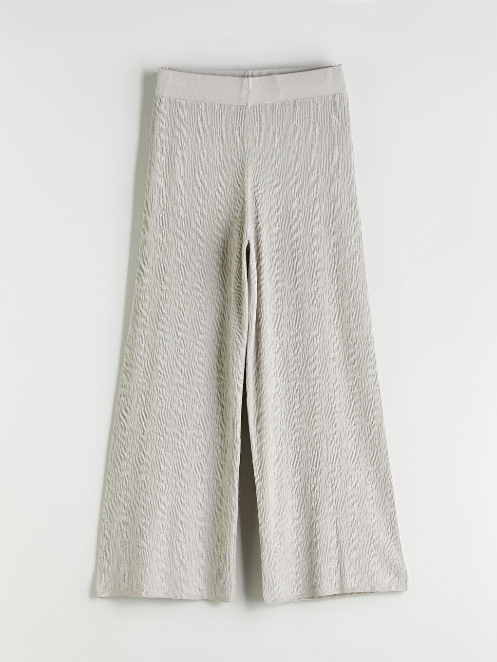LCWAIKIKI Classic Elasticated Waist Textured Women's Knitwear Trousers -S5QV84Z8-1DU