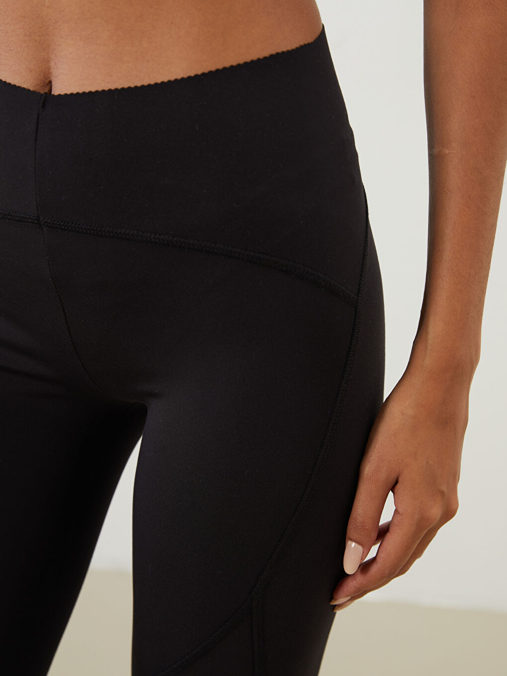 Elasticated Waist Women's Sports Leggings -S5QV87Z8-CVL