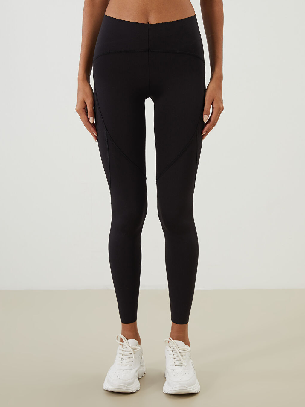 Elasticated Waist Women's Sports Leggings -S5QV87Z8-CVL