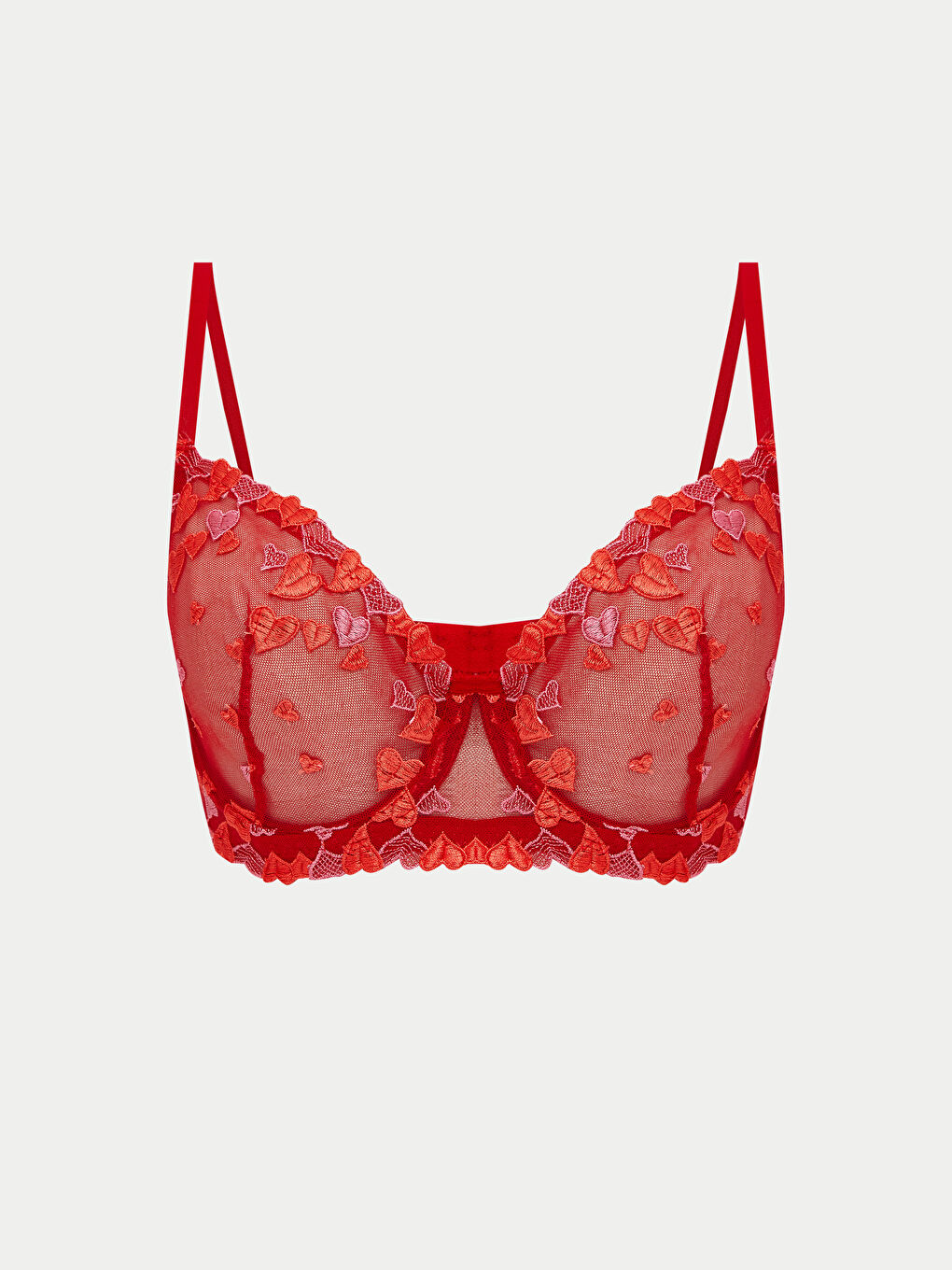 Woman RED Fancy Bra -S5QY00Z8-R3P