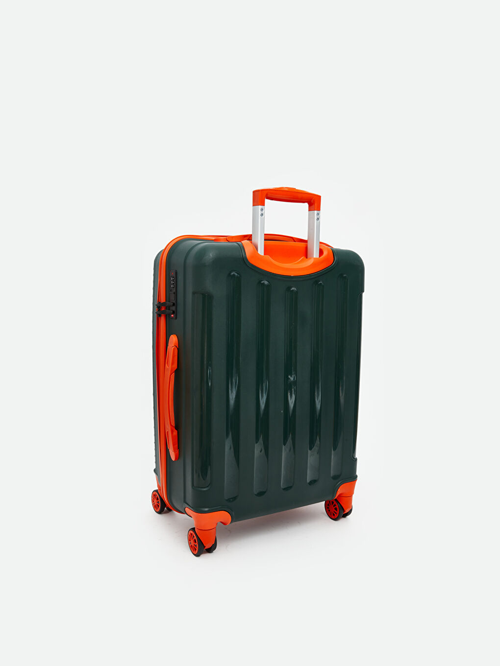 Yeşil Kilit Detaylı Küçük Boy Valiz-1