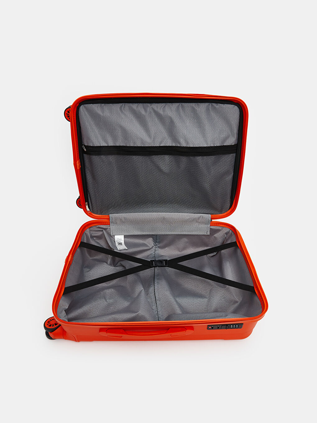 Turuncu Kilit Detaylı Orta Boy Valiz-3