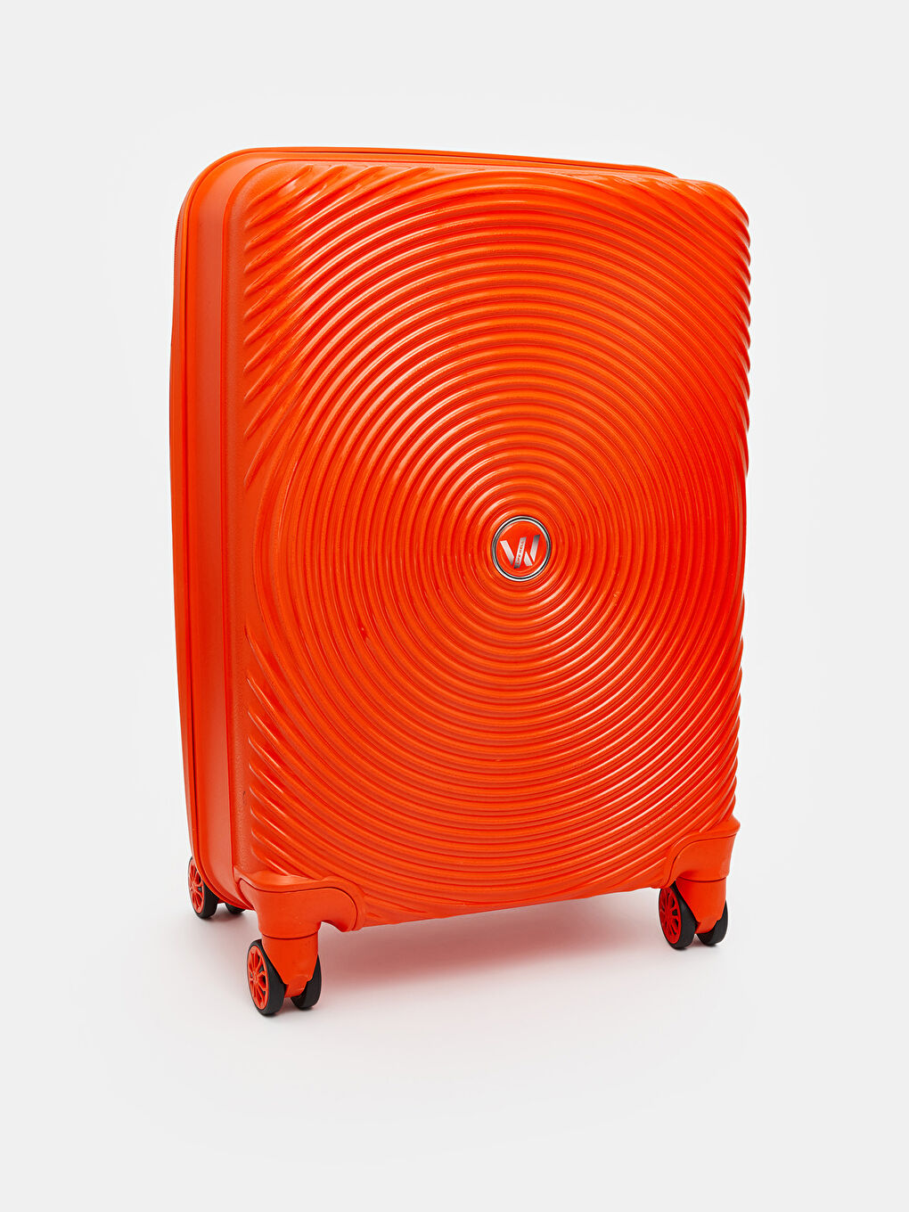 Turuncu Kilit Detaylı Büyük Boy Valiz