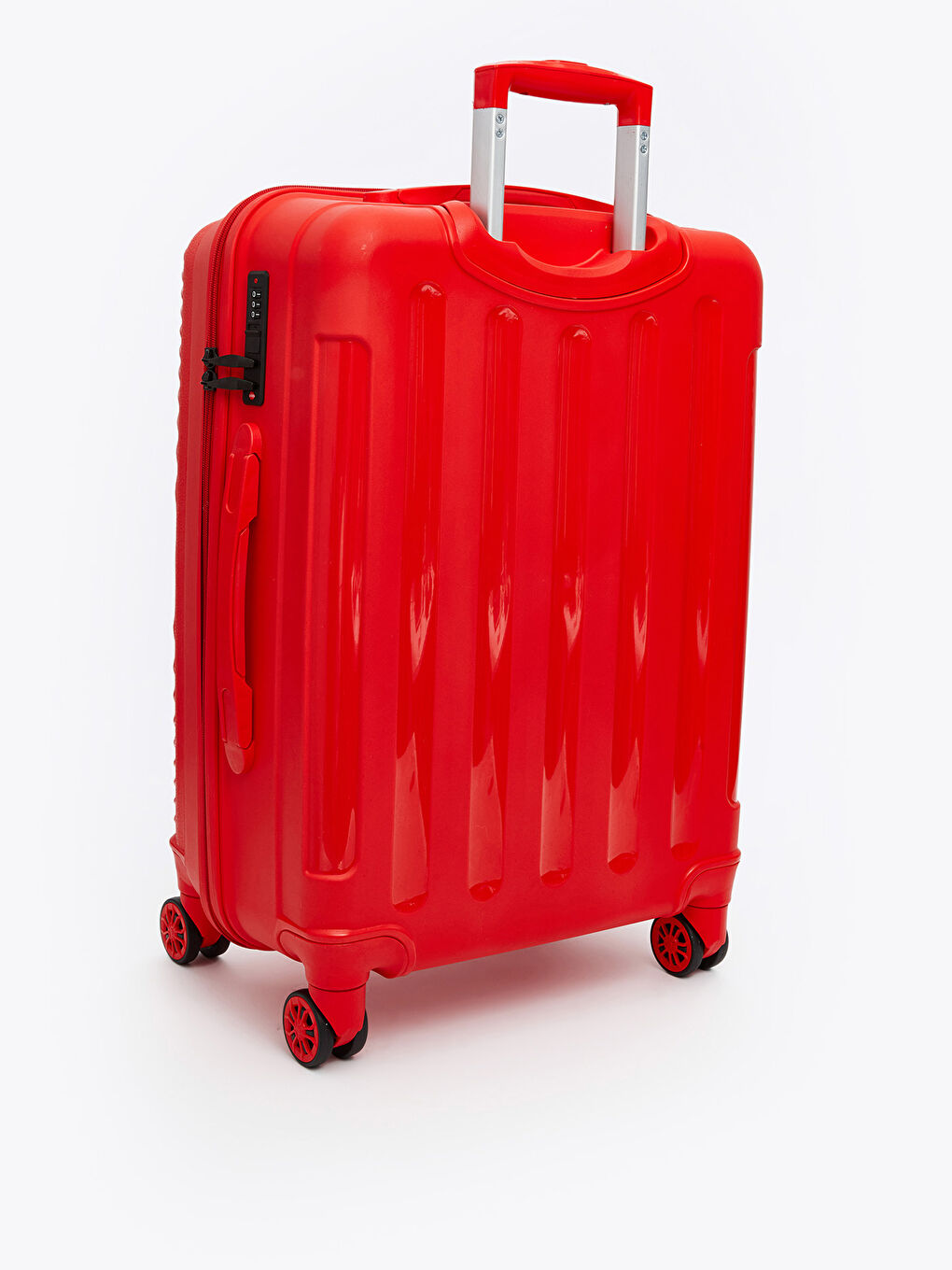 Kırmızı Kilit Detaylı Büyük Boy Valiz-1
