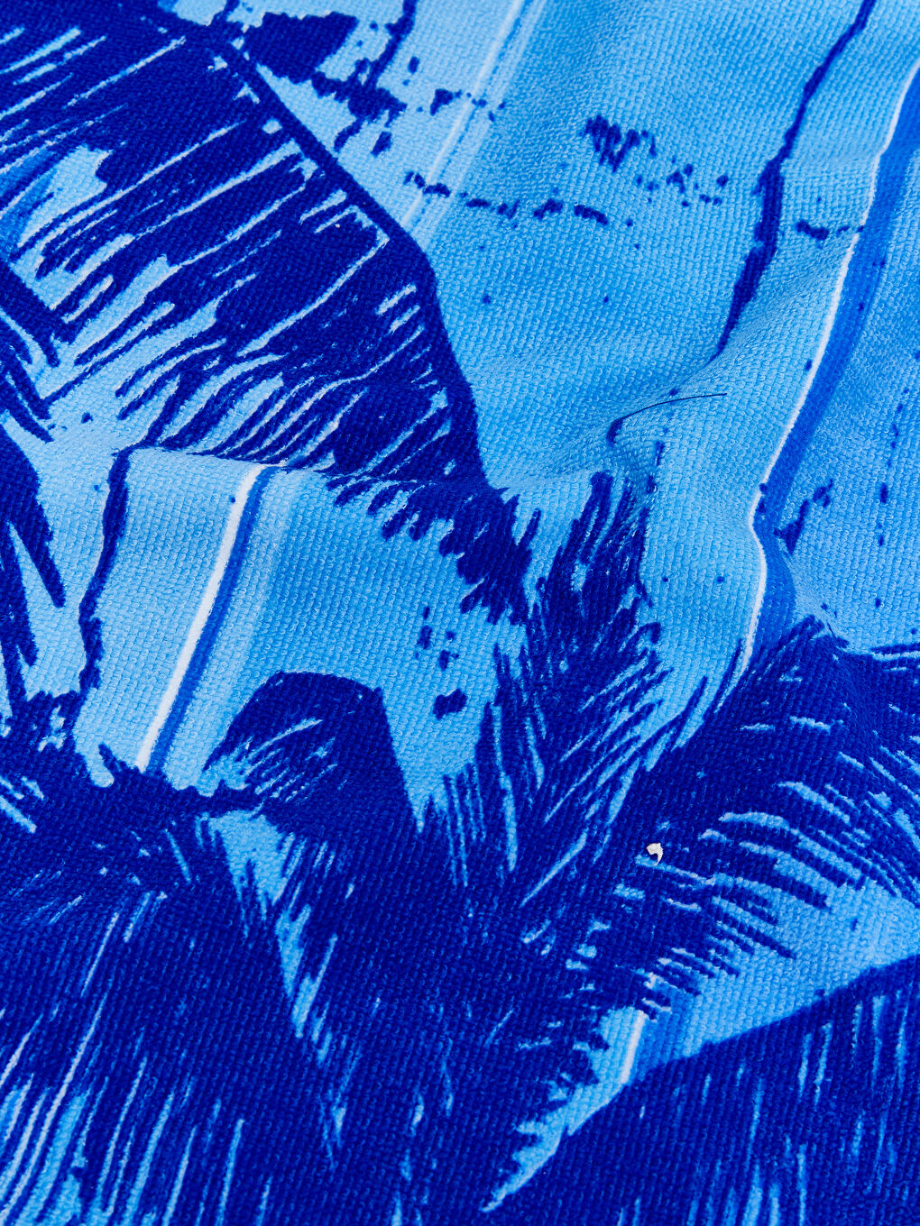 Mavi Baskılı Erkek Plaj Havlusu 70x150 cm-2