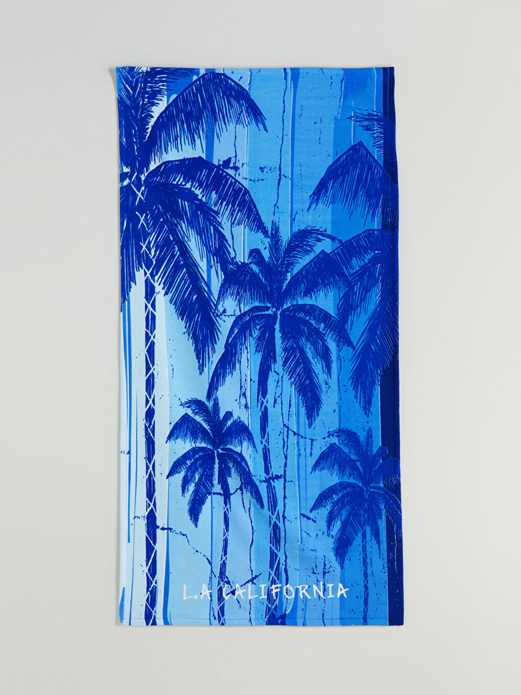 Mavi Baskılı Erkek Plaj Havlusu 70x150 cm