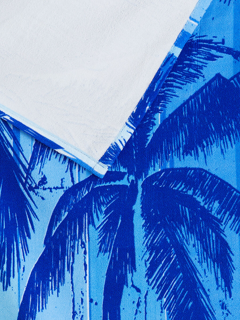 Mavi Baskılı Erkek Plaj Havlusu 70x150 cm-3