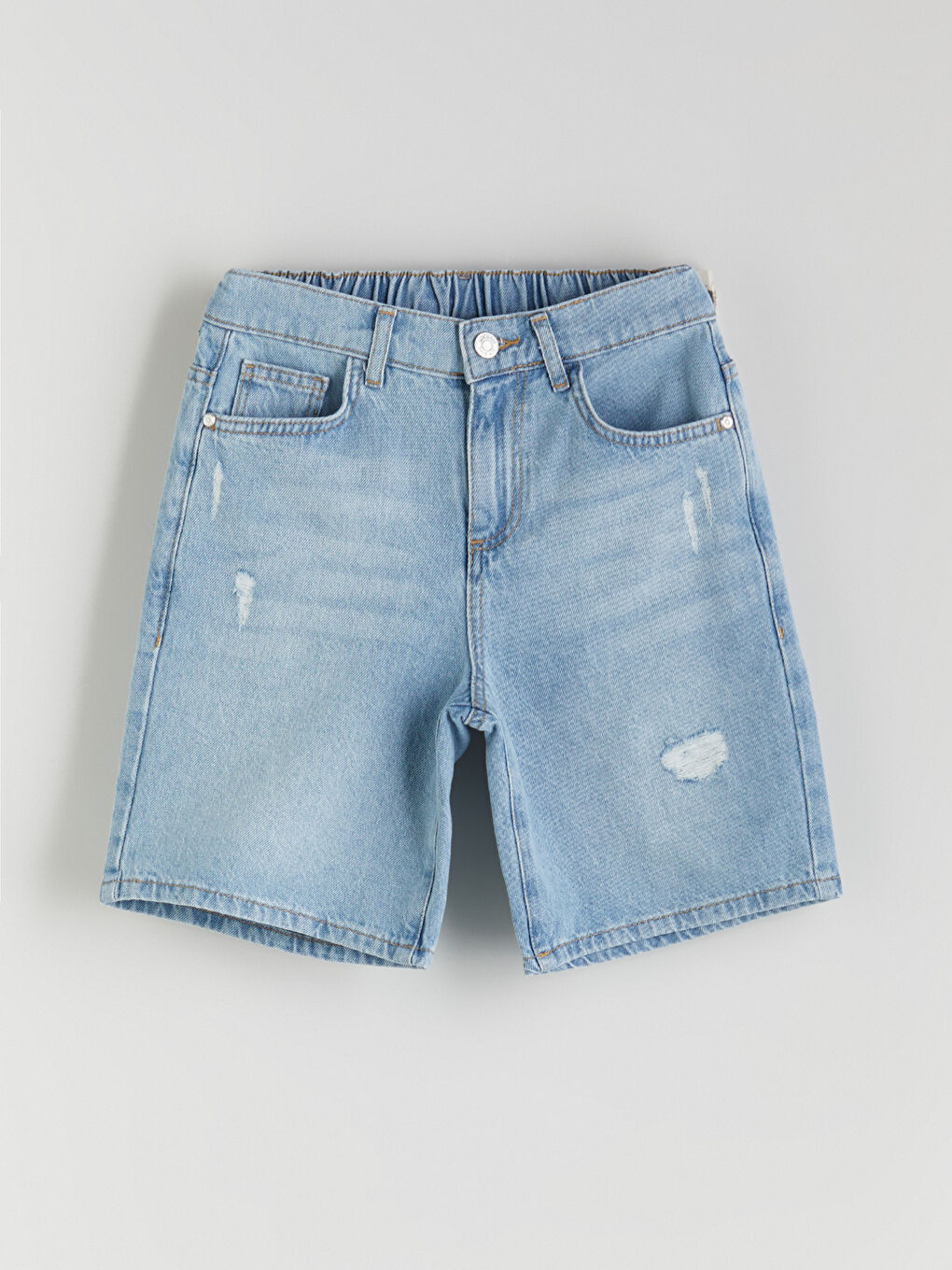 Ripped Detailed Boy Jean Shorts -S5QY08Z4-311