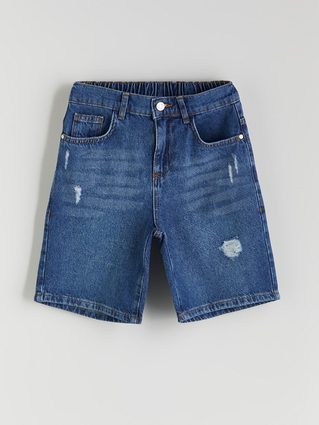 Ripped Detailed Boy Jean Shorts -S5QY08Z4-507