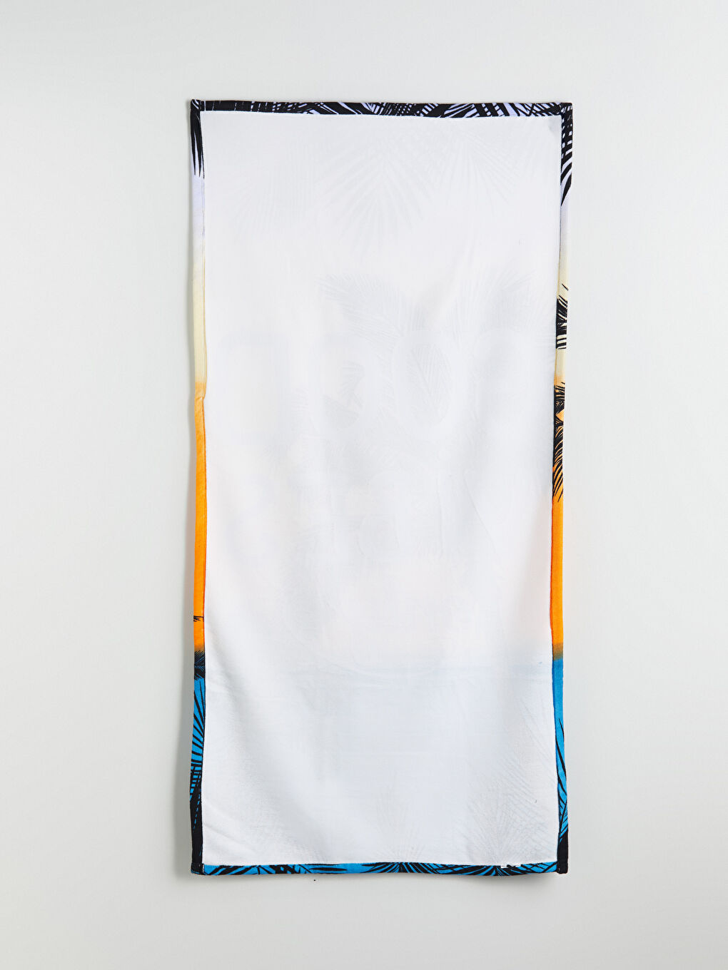 Turkuaz Baskılı Erkek Plaj Havlusu 70x150 cm-4