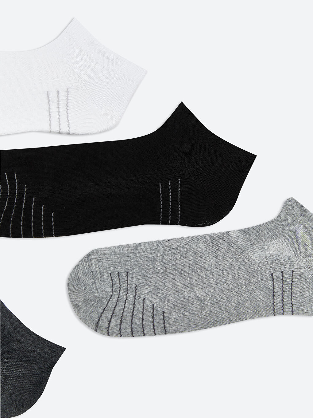 Karışık Çizgili Erkek Patik Çorap 5'li-1