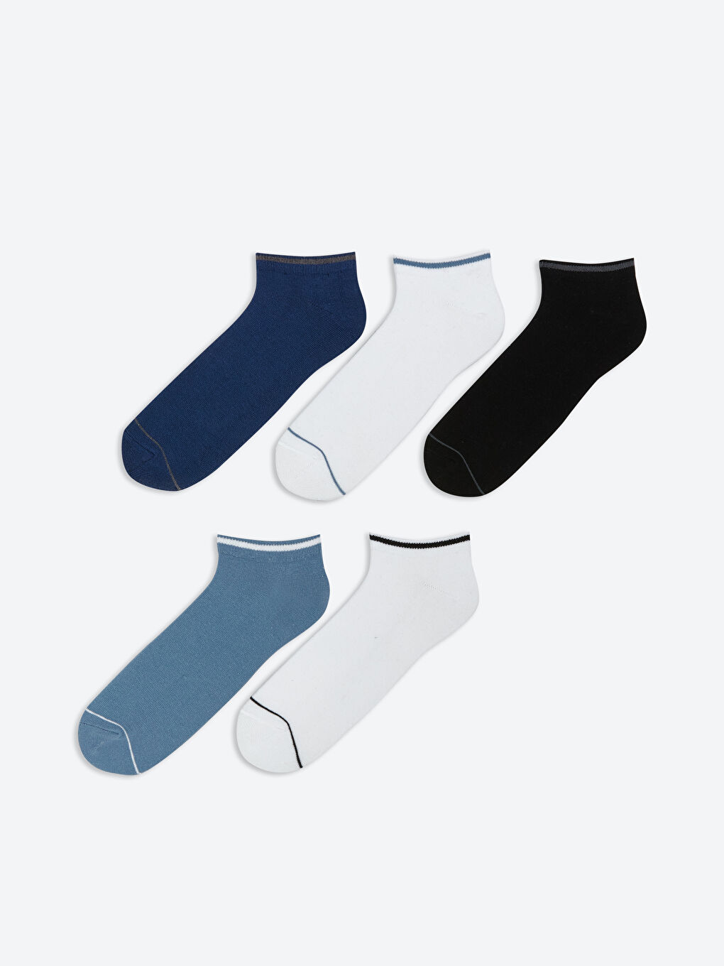 LCW ACCESSORIES Men's Sneaker Socks 5 Pack -S5QY38Z8-K00