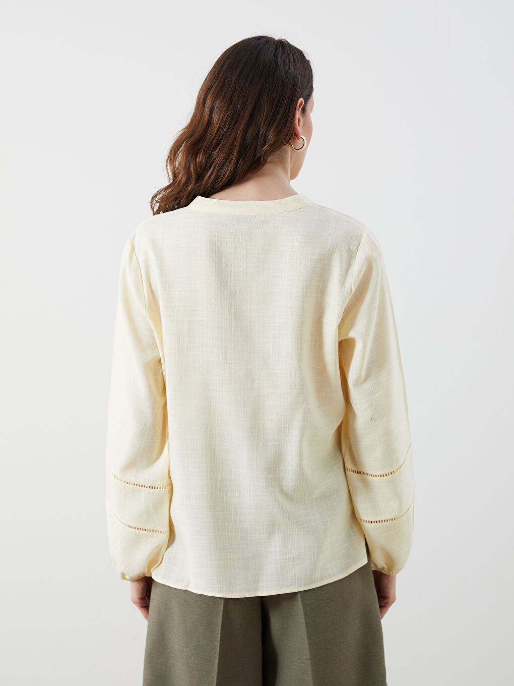 Woman YELLOW Blouse -S5QY39Z8-CRK