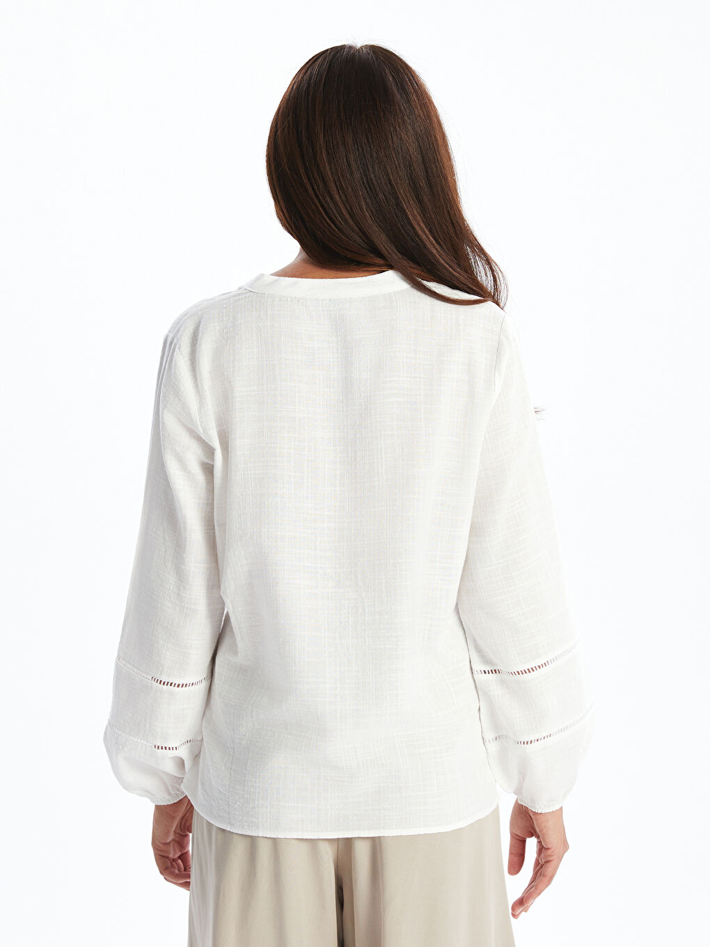 Woman WHITE Blouse -S5QY39Z8-Q6K