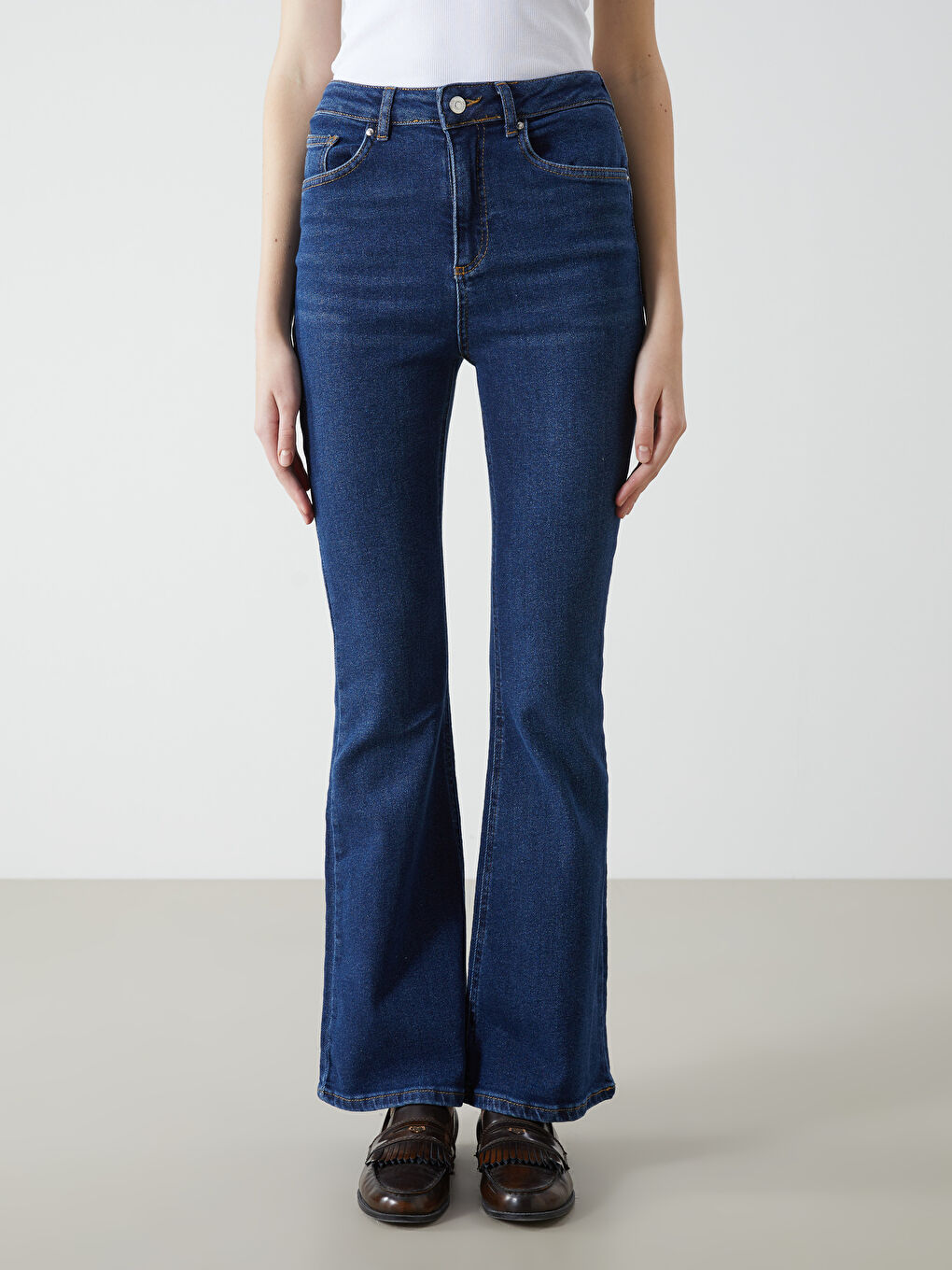 High Waist Mars Flare Women's Jeans-3