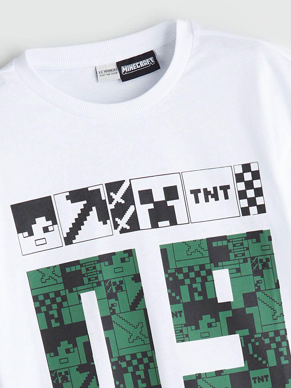 LCW Kids Crew Neck Minecraft Printed Boys' T-Shirt -S5QY57Z4-FFB