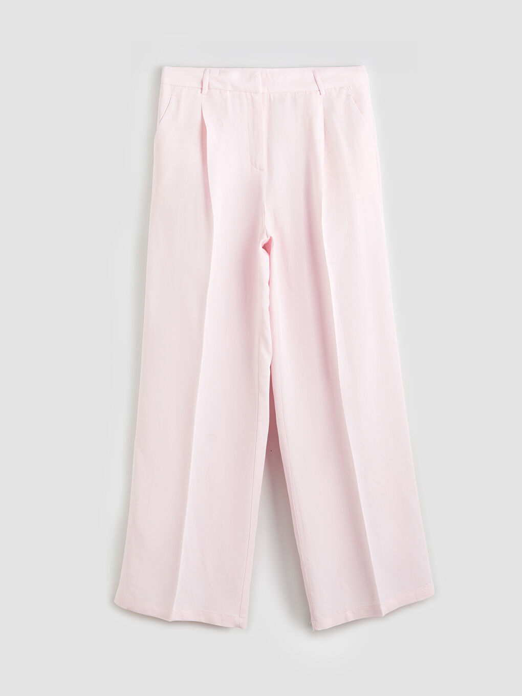 Loose Fit Linen Blend Women's Trousers -S5QY61Z8-DTG