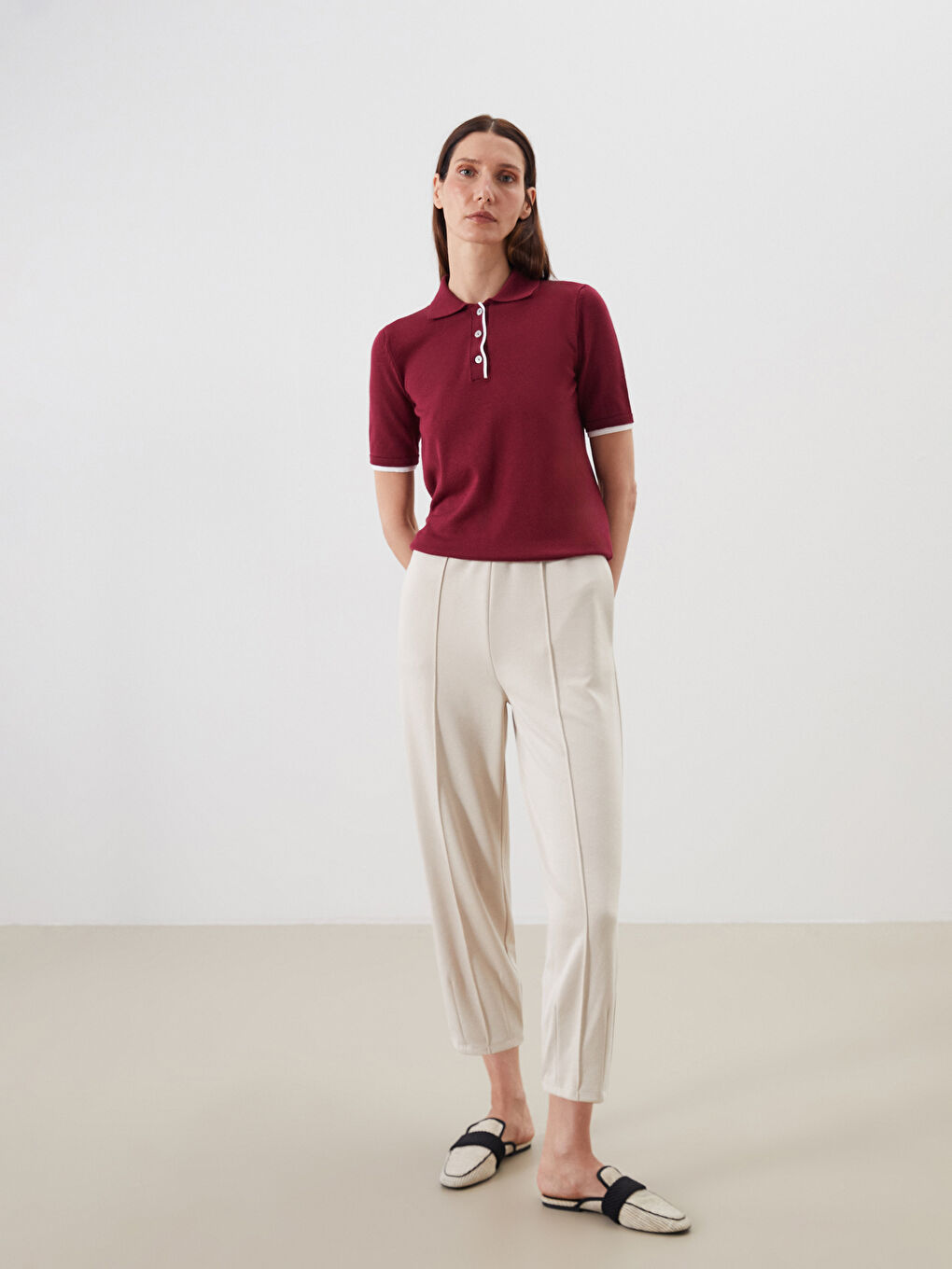 Women's Sweatpants with Elastic Waist -S5QY63Z8-G7L