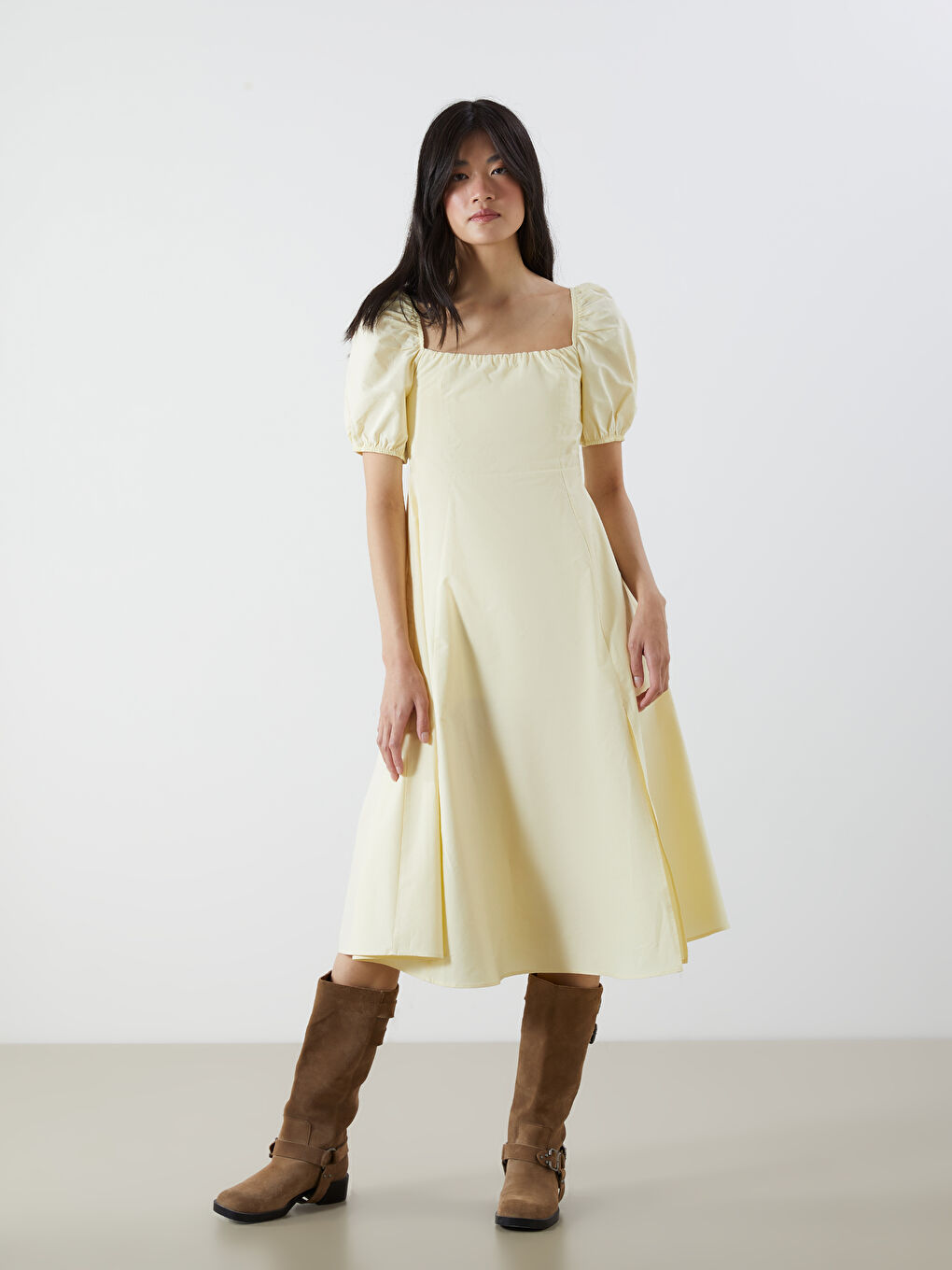 Woman YELLOW Dress -S5QY66Z8-ETY