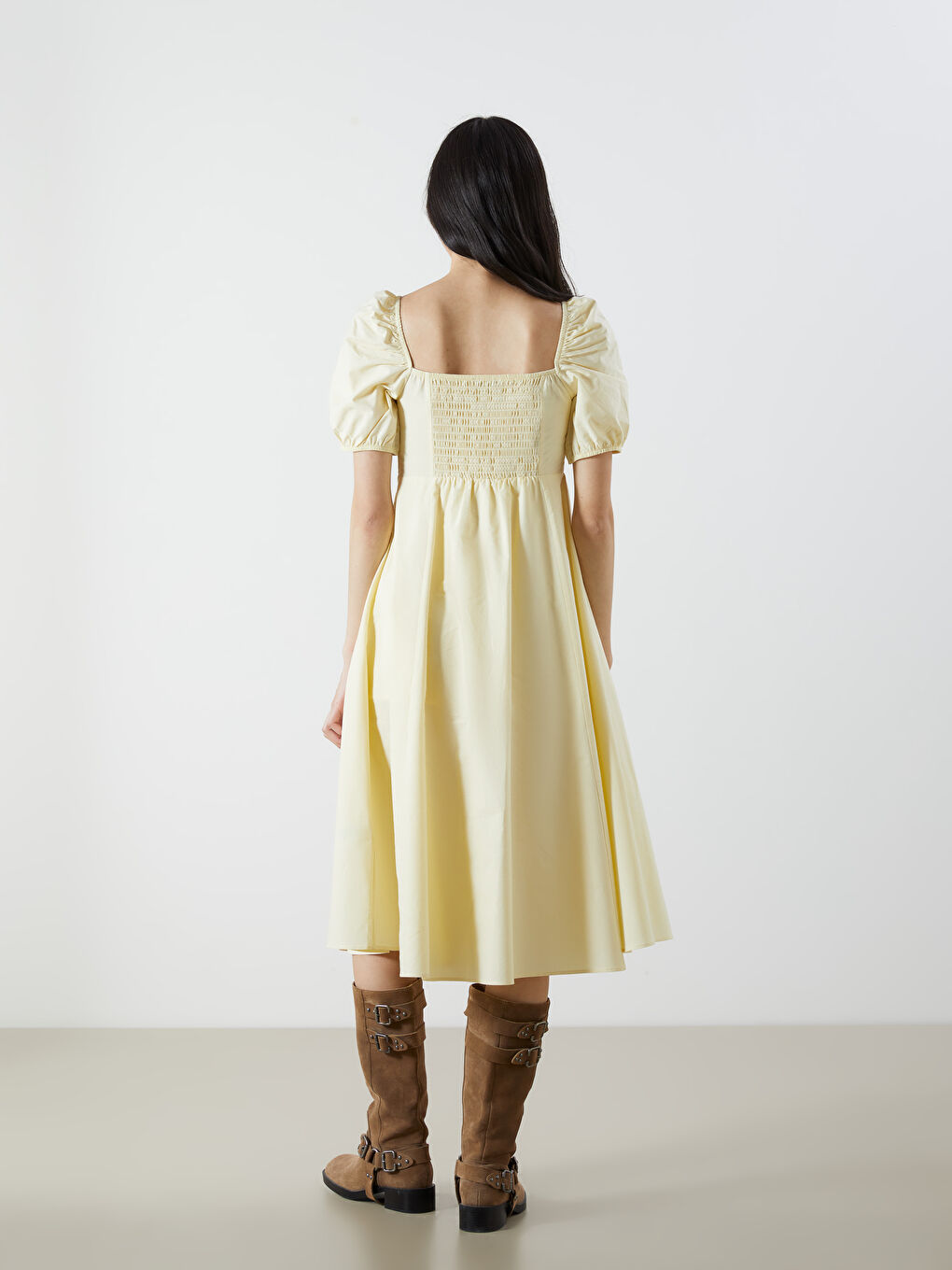 Woman YELLOW Dress -S5QY66Z8-ETY