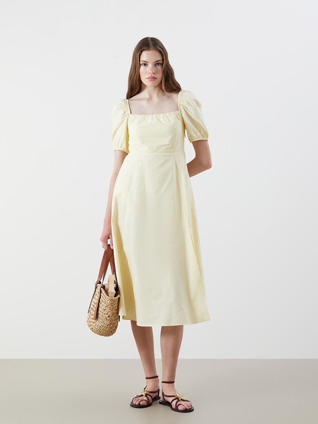 Woman YELLOW Dress -S5QY66Z8-ETY