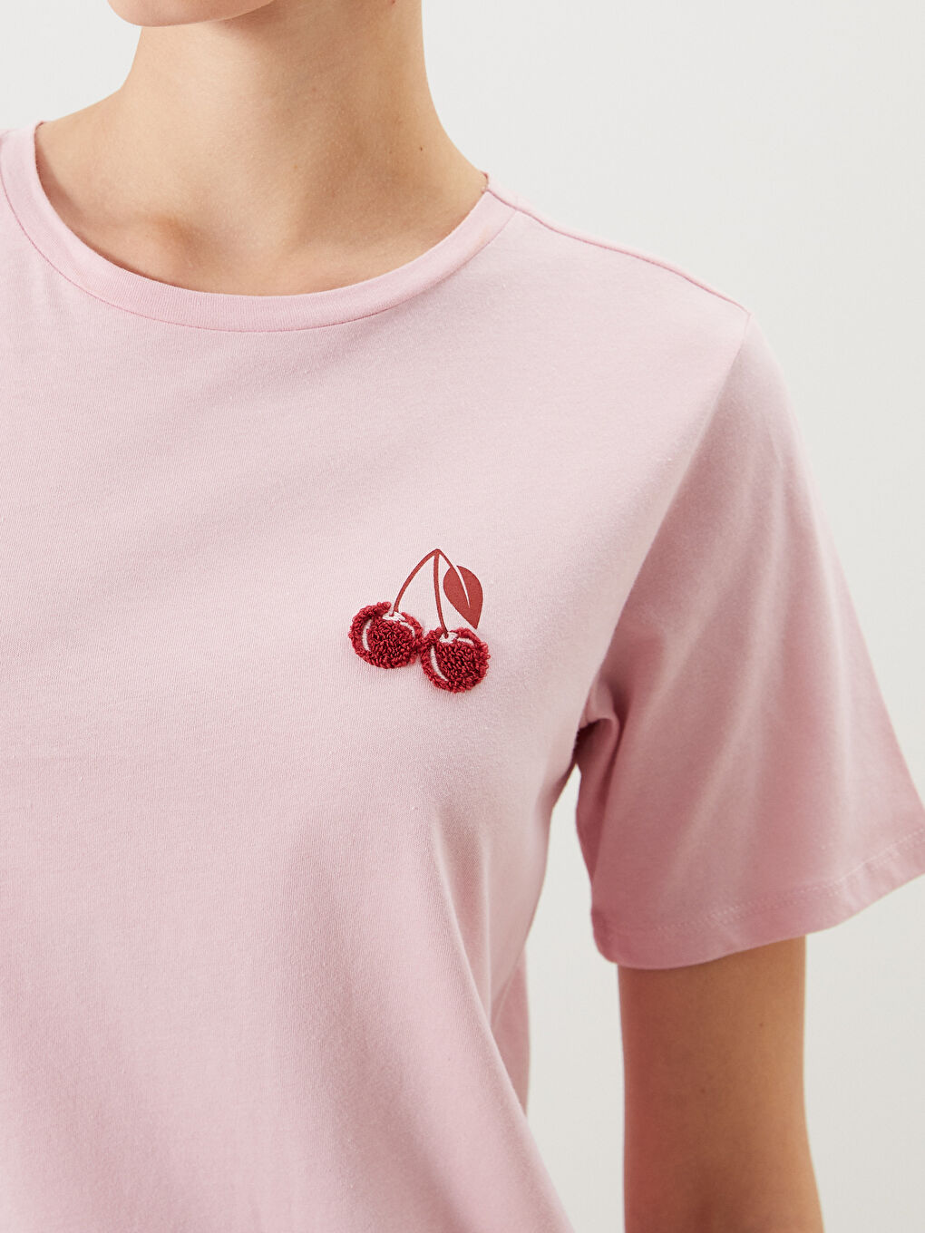 LCW Comfort Woman PINK T-Shirt -S5QY67Z8-S1A