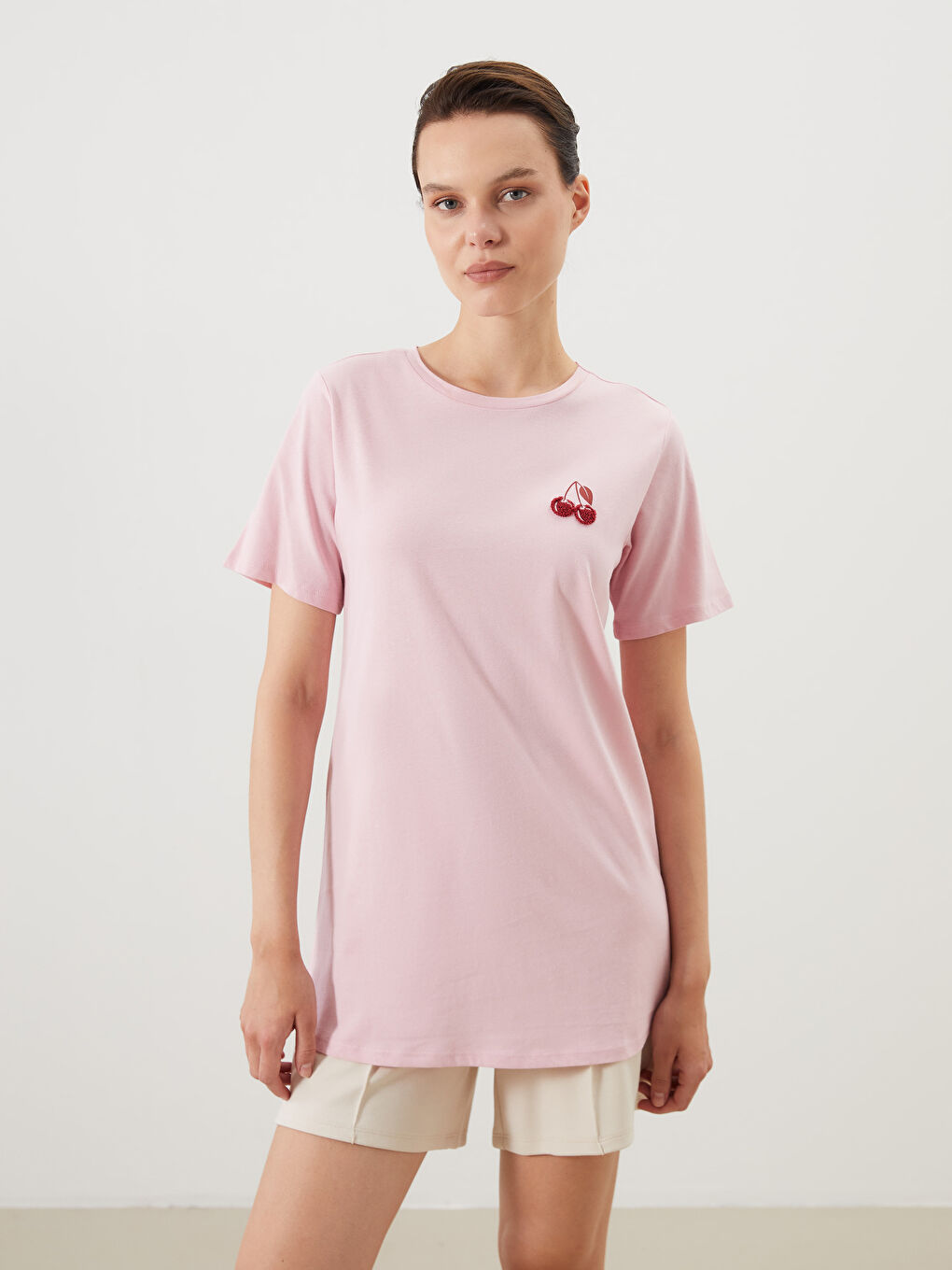 LCW Comfort Woman PINK T-Shirt -S5QY67Z8-S1A