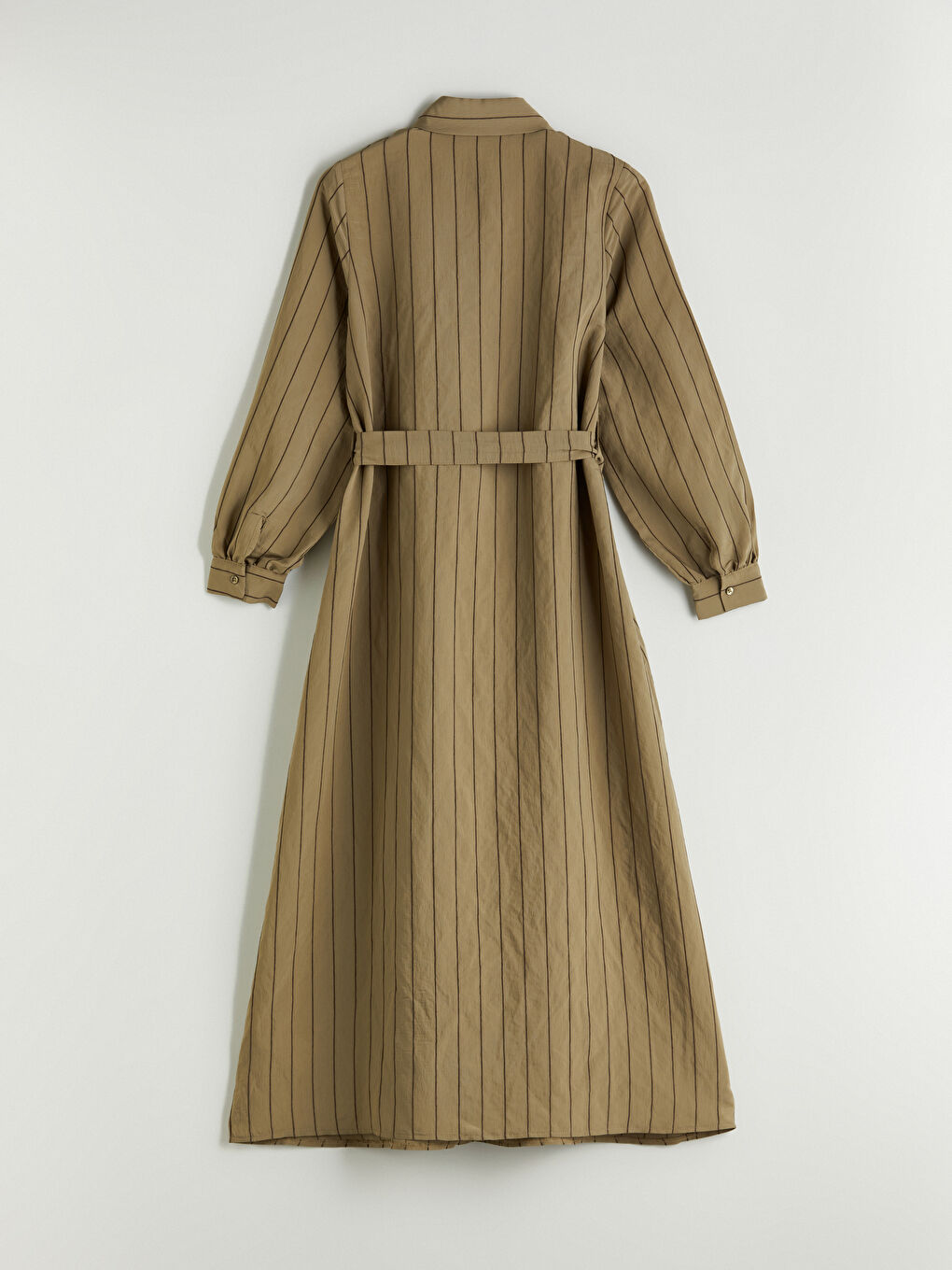 LCW Modest Woman KHAKI Shirt Dress -S5QY72Z8-LGE