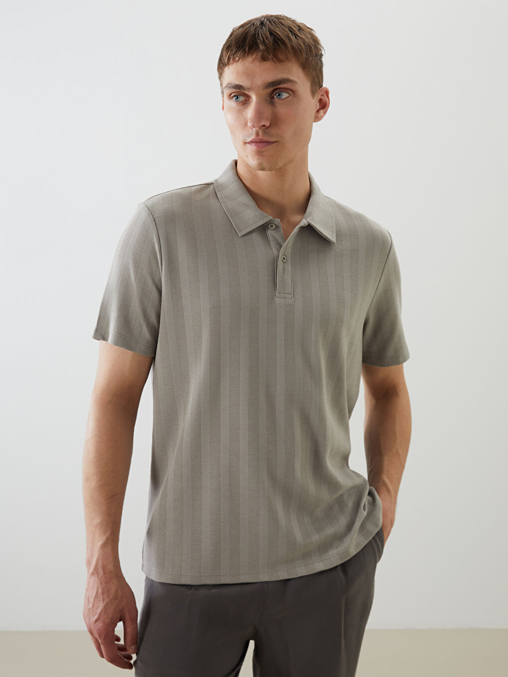 LCW Vision Men's Polo Neck T-Shirt -S5QY74Z8-DP8