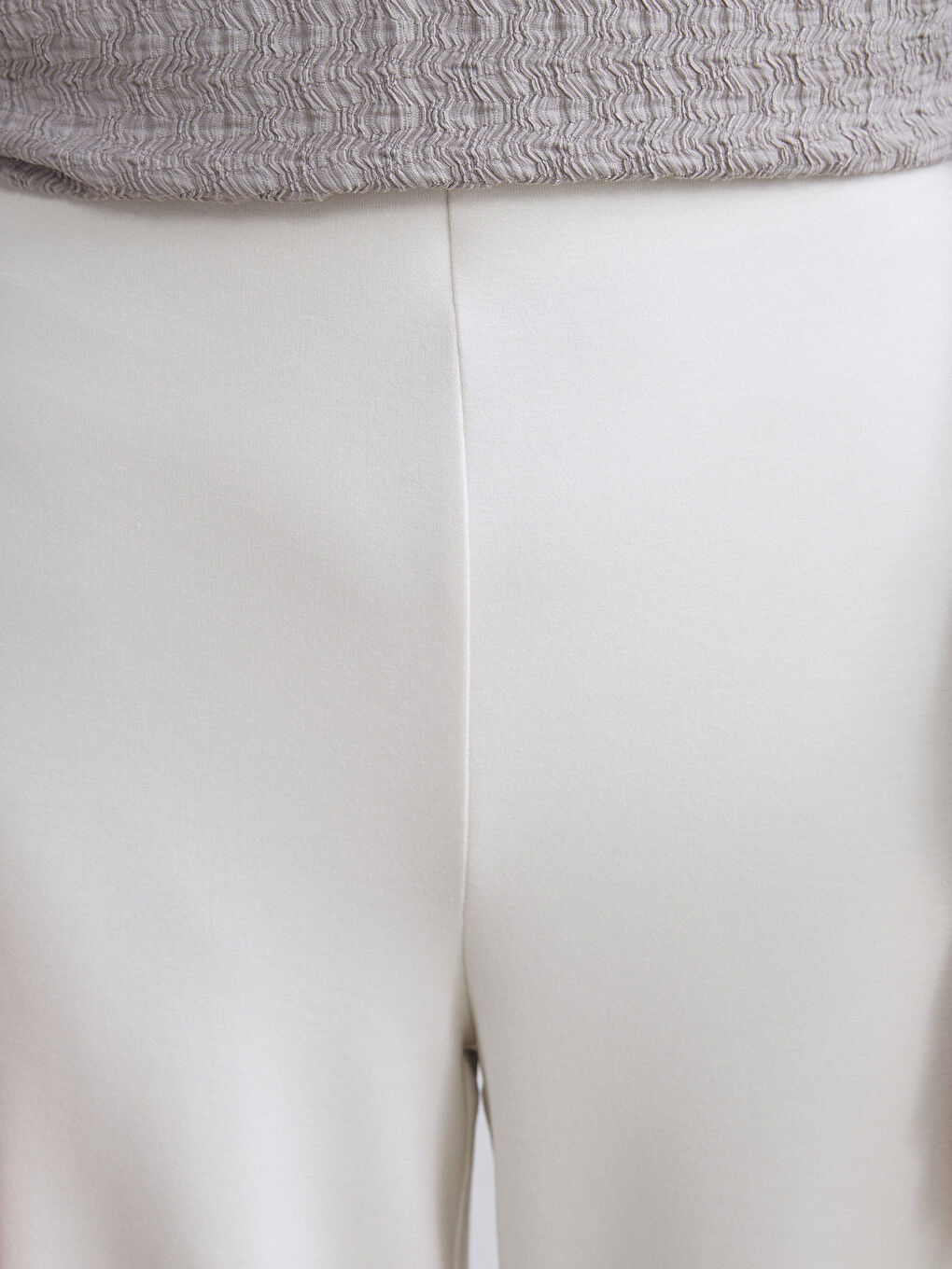 سروال رياضة واسع الساق بخصر مطاطي نساء-2