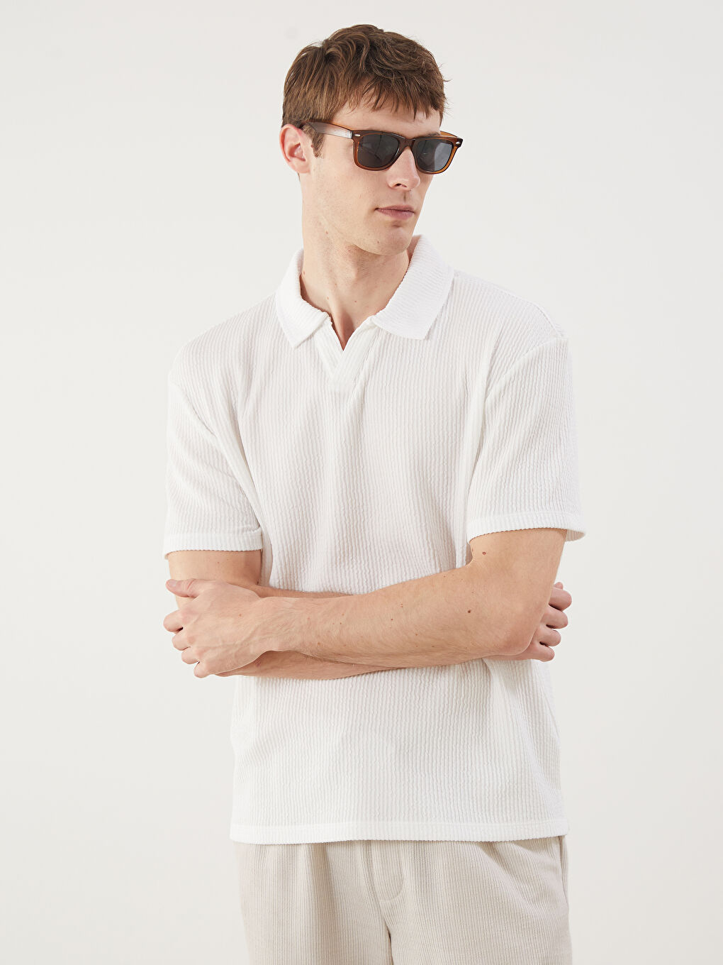 LCW Vision Men's Polo Neck T-Shirt -S5QY78Z8-R9J