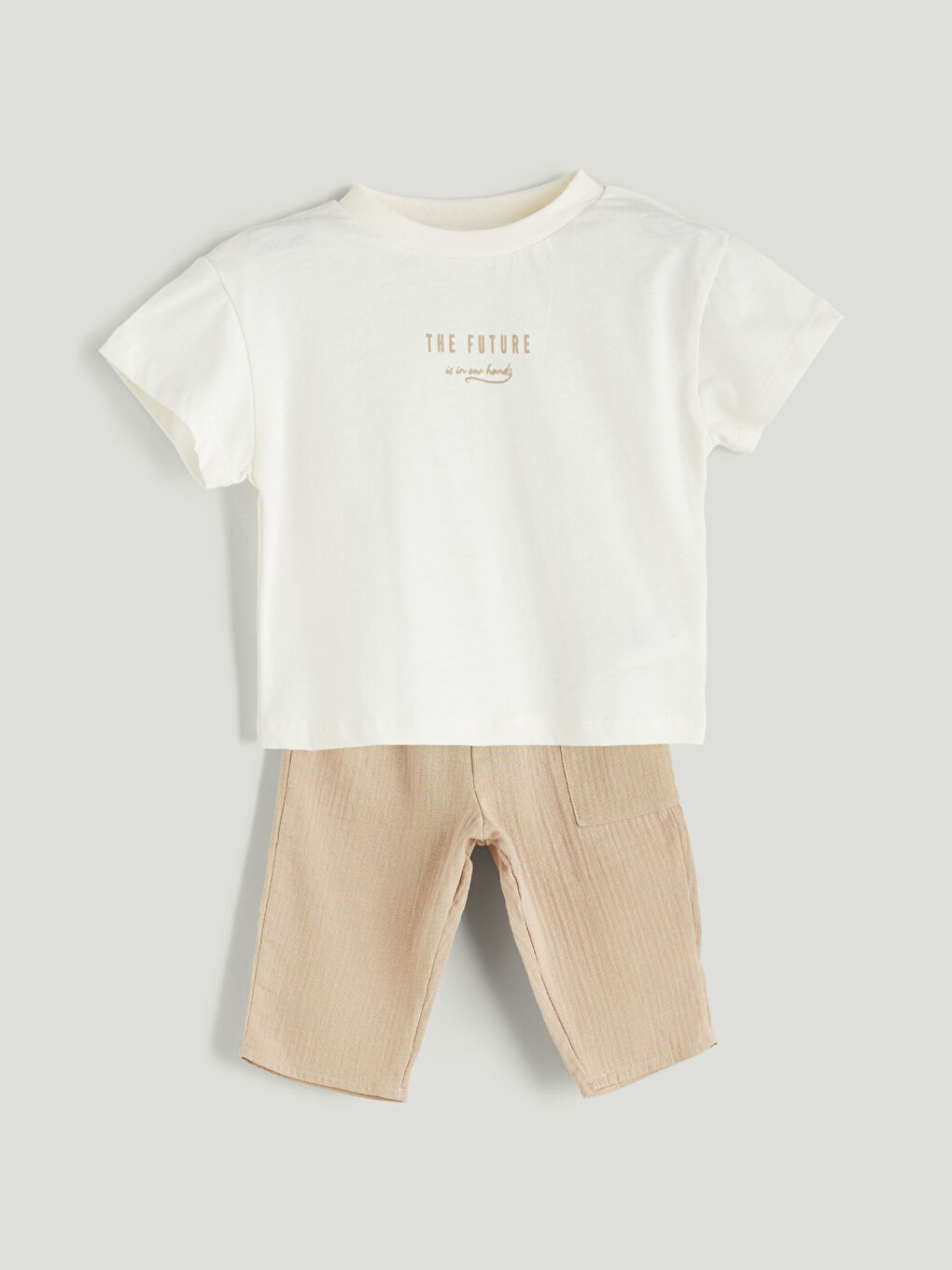 Printed Baby Boys' T-Shirt and Trousers 2 Pack -S5QY87Z1-FDU