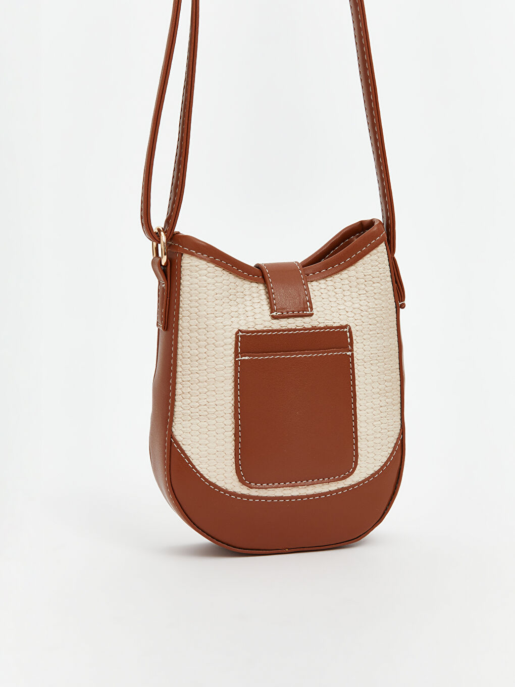 Bej Ayarlanabilir Askılı Kadın Omuz Çantası-3