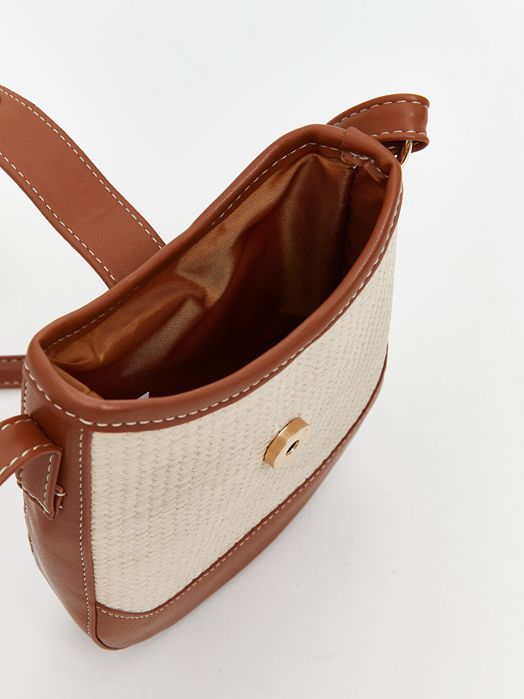 Bej Ayarlanabilir Askılı Kadın Omuz Çantası-4