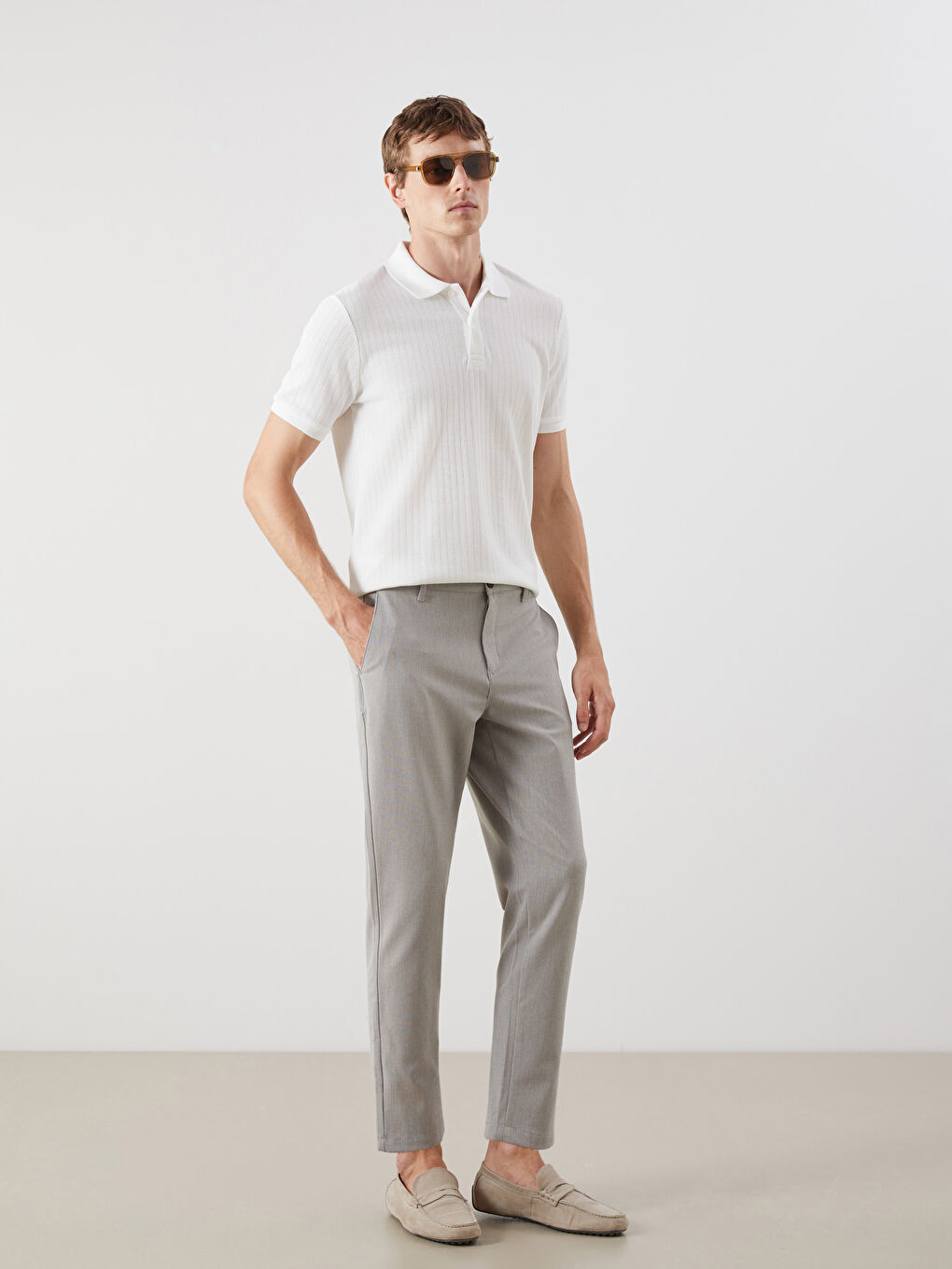 Slim Fit Men's Trousers -S5R036Z8-SX6