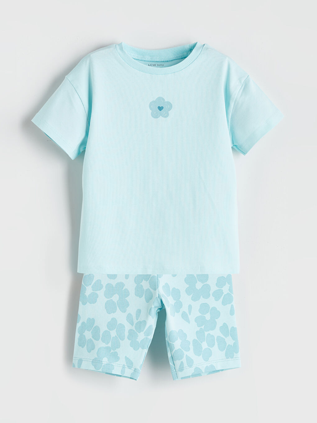 LCW baby Floral Baby Girls' T-Shirt and Leggings 2 Pack -S5R045Z1-FVW