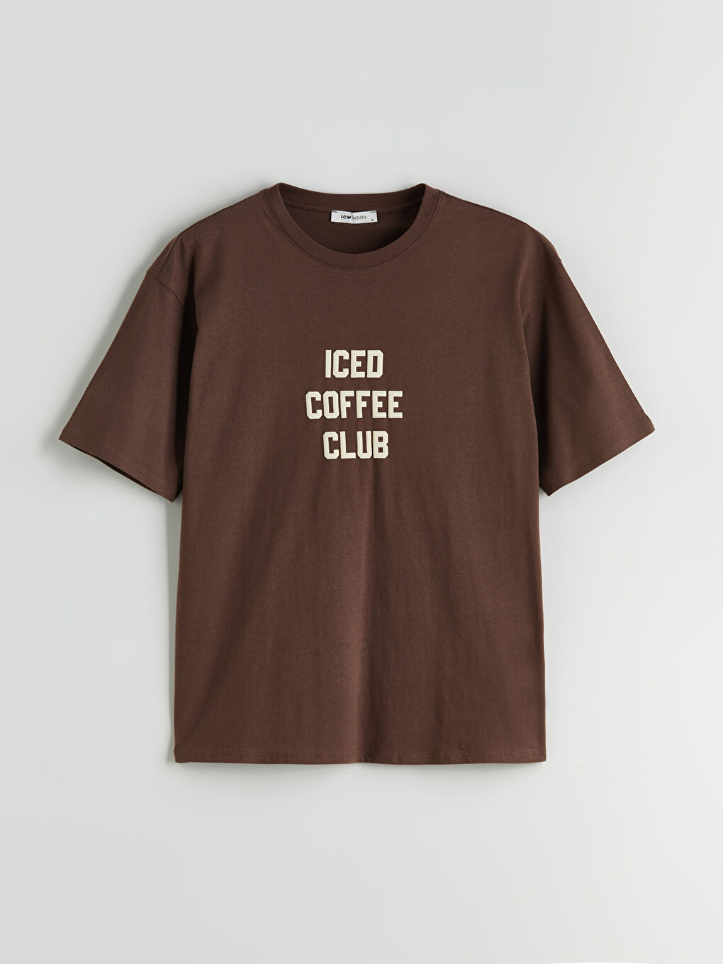LCW Vision Crew Neck Printed Oversize Women's T-Shirt -S5R046Z8-R3C