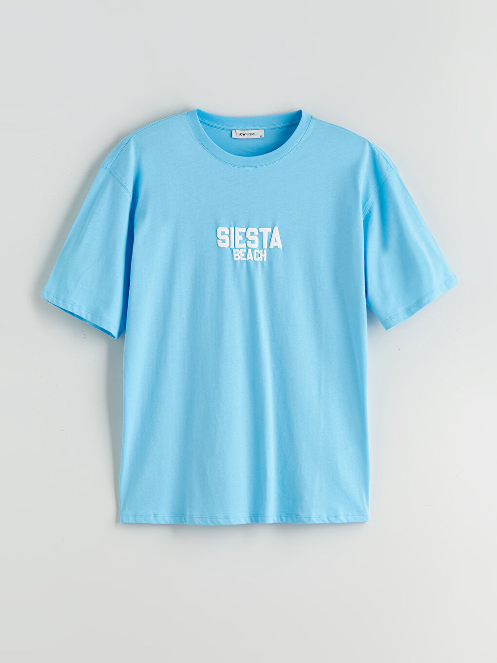 LCW Vision Crew Neck Printed Oversize Women's T-Shirt -S5R047Z8-QZE
