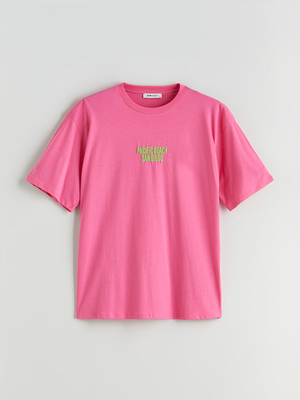 LCW Vision Crew Neck Printed Oversize Women's T-Shirt -S5R049Z8-R0J