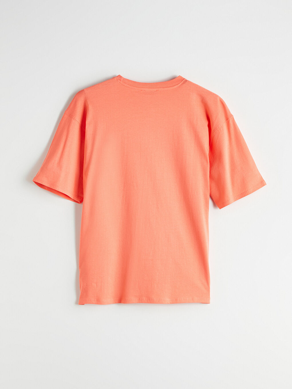 Crew Neck Printed Oversize Women's T-Shirt -S5R051Z8-GKP