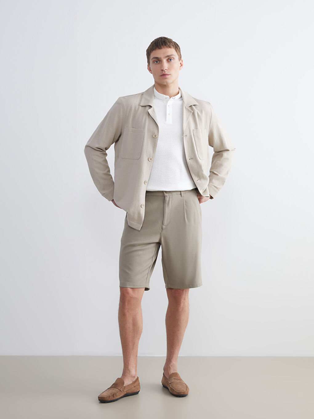 Yeşil Standart Kalıp Erkek Şort