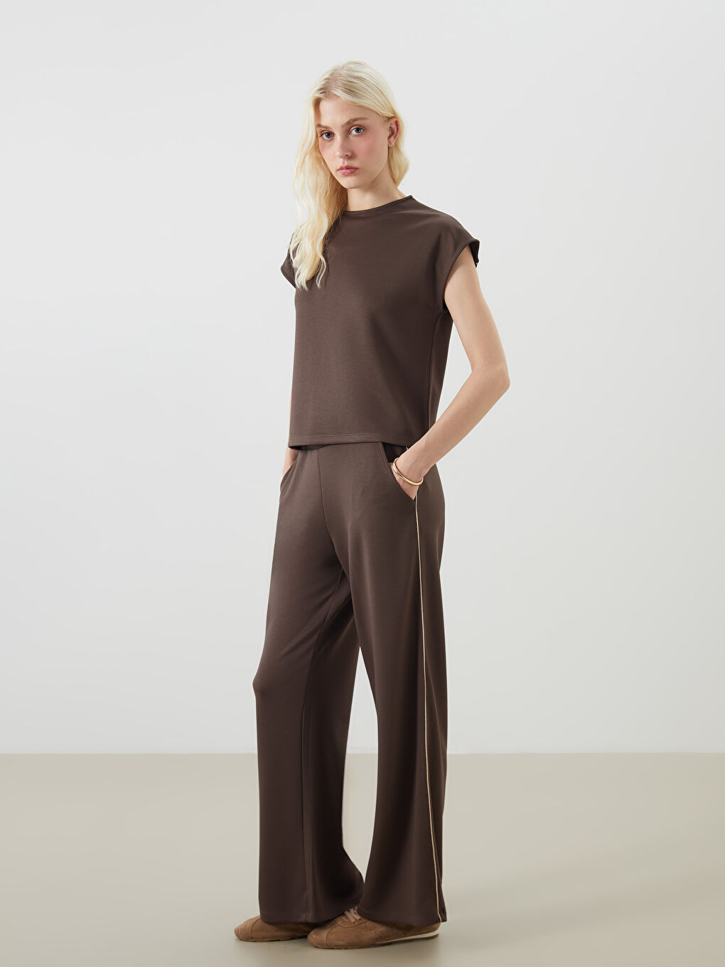 Elasticated Waist Flared Women's Sweatpants -S5R056Z8-ZYF
