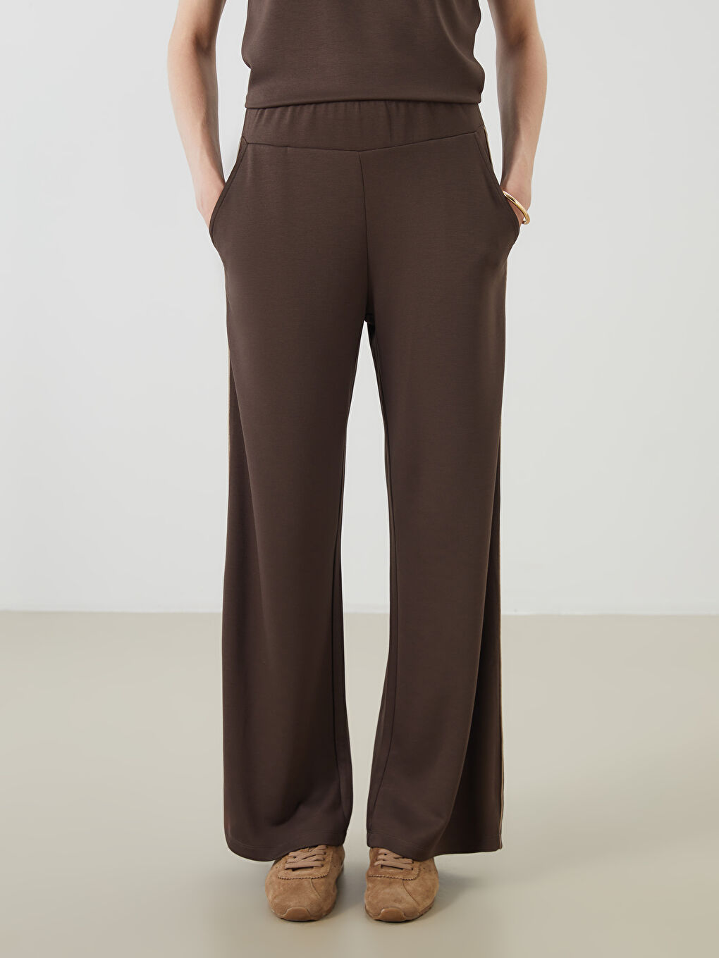 Elasticated Waist Flared Women's Sweatpants -S5R056Z8-ZYF